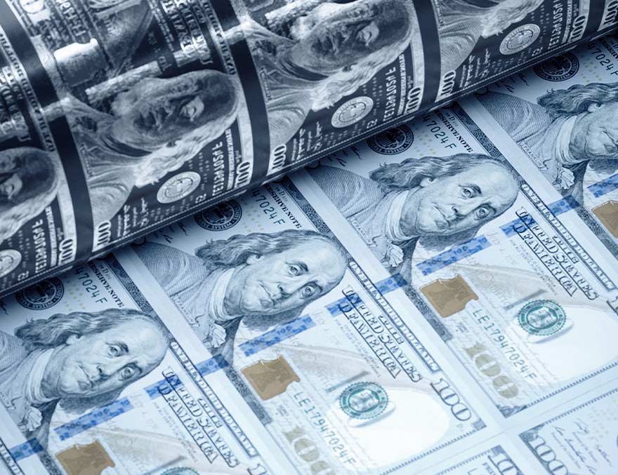 Printing $100 bills at the U.S. Mint