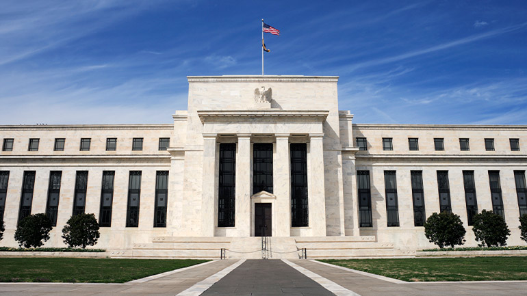 The Federal Reserve building in Washington D.C.